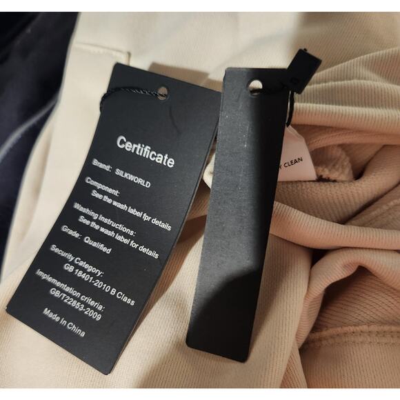 SILKWORLD Womens Pullover Sweatshirt Active Cropped Quarter Zip Medium - Picture 2 of 3